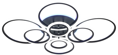 

Потолочный светильник, XL-20310/2+2+2+2+1 BK ML