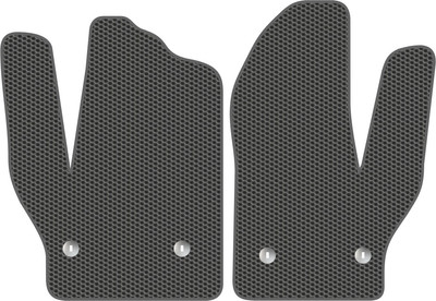 Комплект ковриков для авто Alicosta 2528_1_сер для ГАЗ ГАЗель NN I фургон/220 2019-н.в. (EVA соты, серый) - 