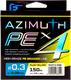 Леска плетеная F-Fishing Azimuth PE X4 150м Fluo Yellow / FAZY4-008 (0.08мм) - 