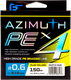 Леска плетеная F-Fishing Azimuth PE X4 150м Fluo Yellow / FAZY4-012 (0.12мм) - 