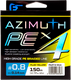 Леска плетеная F-Fishing Azimuth PE X4 150м Fluo Yellow / FAZY4-014 (0.14мм) - 