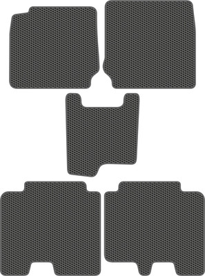 Комплект ковриков для авто Alicosta 2544_1_сер для Isuzu MU-X III SUV 2021-н.в. (EVA соты, серый) - 