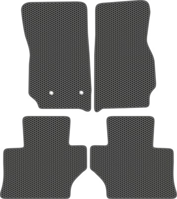 Комплект ковриков для авто Alicosta 2557_1_сер для Jeep Wrangler III SUV/JK 5 дв/JK 3дв 2006-2018 (EVA соты, серый) - 