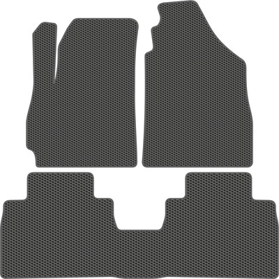 Комплект ковриков для авто Alicosta 2558_1_сер для Jetour X70 I SUV 2019-н.в. (EVA соты, серый) - 