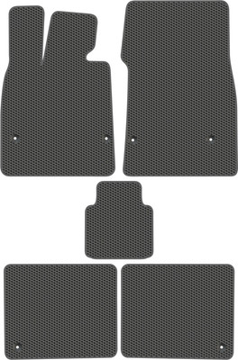 Комплект ковриков для авто Alicosta 2561_1_сер для Avatr 12 I 2023-н.в. (EVA соты, серый) - 