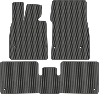 Комплект ковриков для авто Alicosta 2562_1_сер для Avatr 12 I 2023-н.в. + задний ряд (EVA соты, серый) - 