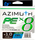 Леска плетеная F-Fishing Azimuth PE X8 150м Dark Green / FAZG8-016 (0.16мм) - 