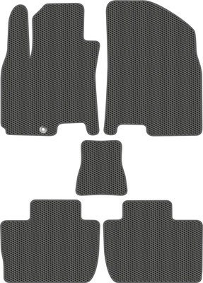 Комплект ковриков для авто Alicosta 2563_1_сер для BAIC U5 Plus I седан 2021-н.в. (EVA соты, серый) - 