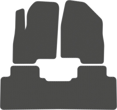 Комплект ковриков для авто Alicosta 2564_1_сер для BAIC X7 I SUV 2020-н.в. (EVA соты, серый) - 
