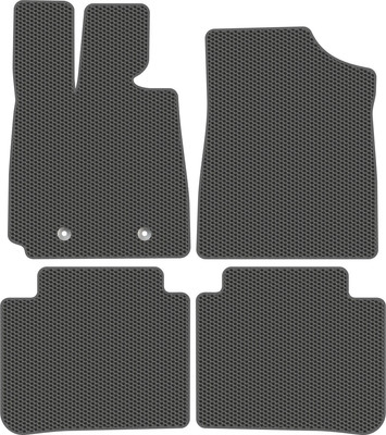 Комплект ковриков для авто Alicosta 1891_1_сер для BYD HAN I седан/EV 2020-н.в. (EVA соты, серый) - 