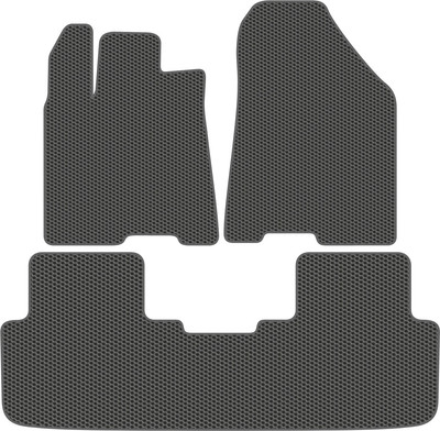 Комплект ковриков для авто Alicosta 2595_1_сер для Changan CS95 II SUV 2023-н.в. (EVA соты, серый) - 