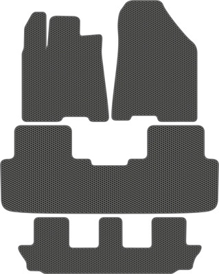 Комплект ковриков для авто Alicosta 2596_1_сер для Changan CS95 II SUV +3 ряд 2023-н.в. (EVA соты, серый) - 