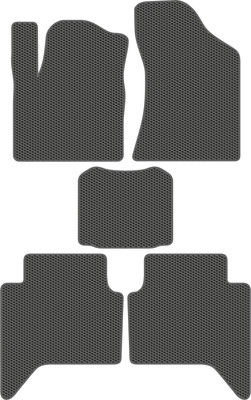 Комплект ковриков для авто Alicosta 2599_1_сер для Changan Hunter Plus I пикап 2022-н.в. (EVA соты, серый) - 