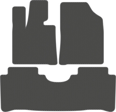 Комплект ковриков для авто Alicosta 2601_1_сер для Changan UNI-K I SUV 2020-н.в. (EVA соты, серый) - 