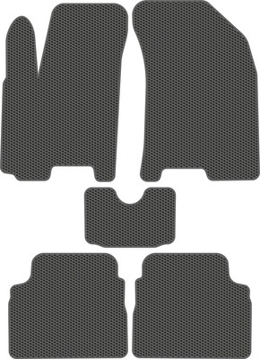 Комплект ковриков для авто Alicosta 2604_1_сер для Chevrolet Aveo I 2002-2011 (EVA соты, серый) - 