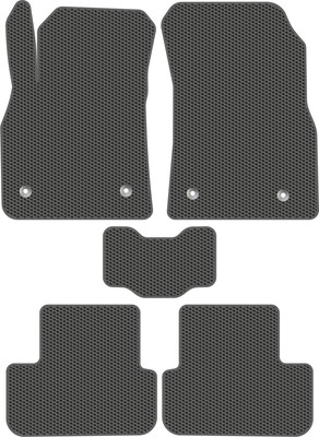 Комплект ковриков для авто Alicosta 0248_1_сер для Chevrolet Cruze I 2008-2015 (EVA соты, серый) - 