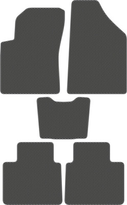 Комплект ковриков для авто Alicosta 2610_1_сер для Chevrolet GROOVE I SUV 2020-н.в. (EVA соты, серый) - 