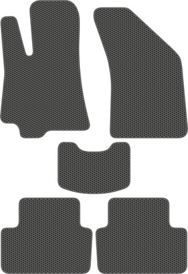 Комплект ковриков для авто Alicosta 2611_1_сер для Chevrolet Lanos седан 2005-2009 (EVA соты, серый) - 