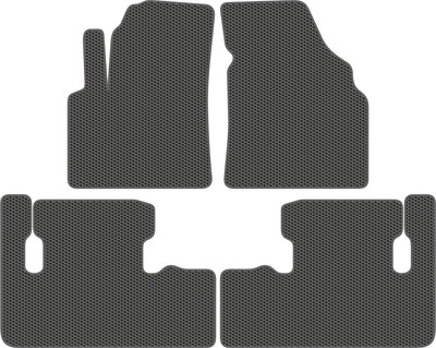 Комплект ковриков для авто Alicosta 2617_1_сер для Chevrolet Rezzo минивэн 2004-2008 (EVA соты, серый) - 