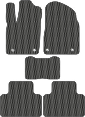 Комплект ковриков для авто Alicosta 2645_1_сер для Dodge DURANGO III SUV 2011-н.в. (EVA соты, серый) - 