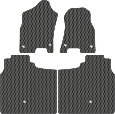 Комплект ковриков для авто Alicosta 2647_1_сер для Dodge Ram V пикап/1500 Crew Cab 2018-н.в. (EVA соты, серый) - 