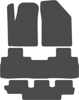 Комплект ковриков для авто Alicosta 2653_1_сер для Evolute i-Space I SUV +3 ряд 2023-н.в. (EVA соты, серый) - 