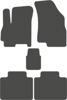 Комплект ковриков для авто Alicosta 2655_1_сер для EXEED LX I SUV 2017-н.в. (EVA соты, серый) - 
