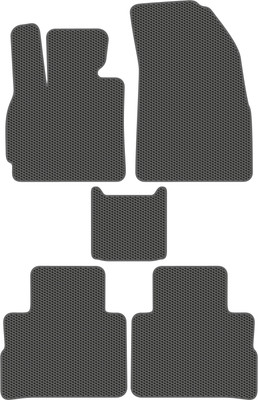 Комплект ковриков для авто Alicosta 2101_1_сер для EXEED RX I SUV 2022-н.в. (EVA соты, серый) - 