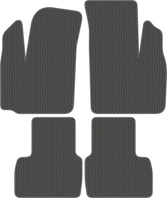 Комплект ковриков для авто Alicosta 3002_1_сер для Fiat Doblo минивэн/263/223 2005-н.в. (EVA соты, серый) -