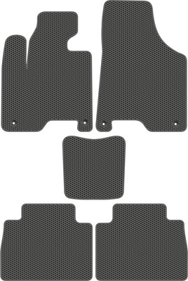 Комплект ковриков для авто Alicosta 3010_1_сер для GAC GS8 I SUV/J2F5/J2F5B 2016-н.в. (EVA соты, серый) - 