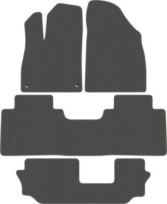 Комплект ковриков для авто Alicosta 3013_1_сер для GAC GS8 II SUV +3 ряд 2023-н.в. (EVA соты, серый) - 