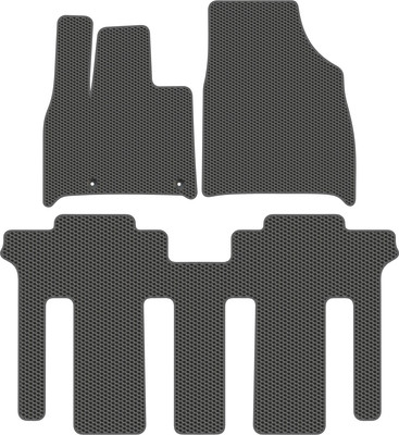 Комплект ковриков для авто Alicosta 3014_1_сер для GAC M8 II минивэн 2022-н.в. (EVA соты, серый) - 