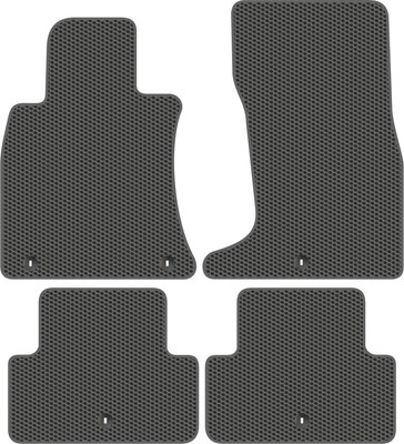 Комплект ковриков для авто Alicosta 3015_1_сер для Genesis G70 I седан/IK 2017-н.в. (EVA соты, серый) - 
