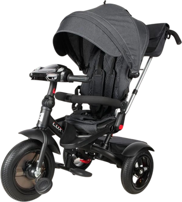 Трехколесный велосипед с ручкой Tech Team Luxury / NN013418 (черный) - 