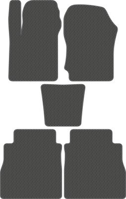Комплект ковриков для авто Alicosta 3025_1_сер для Great Wall Poer I пикап 2021-н.в. (EVA соты, серый) - 