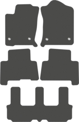 Комплект ковриков для авто Alicosta 3029_1_сер для Haval H9 SUV 7 мест +3 ряд 2015-н.в. (EVA соты, серый) - 