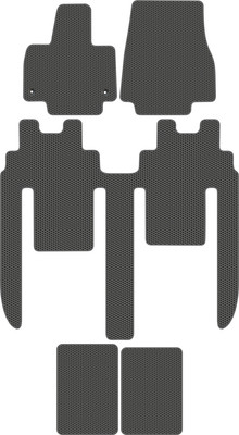 Комплект ковриков для авто Alicosta 3030_1_сер для HiPhi X I SUV 2020-н.в. (EVA соты, серый) - 