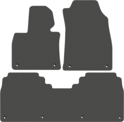 Комплект ковриков для авто Alicosta 1832_1_сер для Hongqi E-HS9 I SUV/E115 2021-н.в. (EVA соты, серый) - 