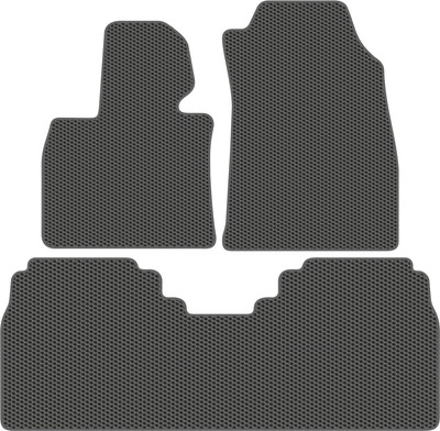 Комплект ковриков для авто Alicosta 3032_1_сер для Hongqi E-HS9 I SUV 2021-н.в. (EVA соты, серый) - 
