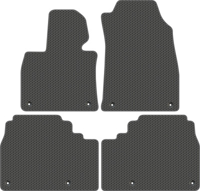 Комплект ковриков для авто Alicosta 3033_1_сер для Hongqi E-HS9 I SUV 2021-н.в. (EVA соты, серый) - 