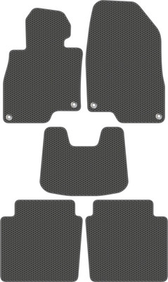 Комплект ковриков для авто Alicosta 3037_1_сер для Hongqi H5 I седан/CA7150HA6T 2018-2022 (EVA соты, серый) - 