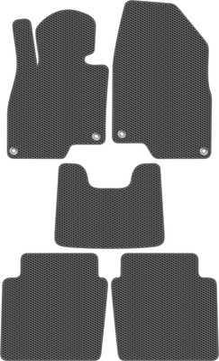 Комплект ковриков для авто Alicosta 3038_1_сер для Hongqi H5 II седан 2022-н.в. (EVA соты, серый) - 