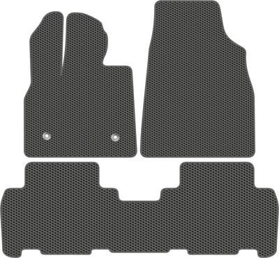 Комплект ковриков для авто Alicosta 2569_1_сер для BYD Tang II SUV 2022-н.в. (EVA соты, серый) - 