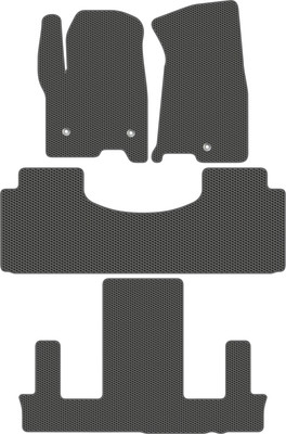 Комплект ковриков для авто Alicosta 2578_1_сер для Cadillac Escalade V SUV/GMT1XX 2020-н.в. (EVA соты, серый) - 
