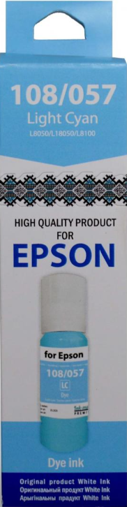 Контейнер с чернилами White Ink Epson 108/057 / 161079 (70мл, Light Cyan)