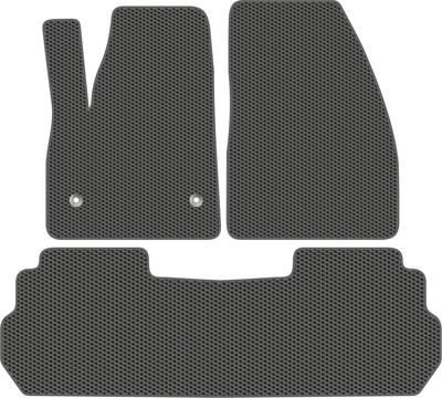 Комплект ковриков для авто Alicosta 2582_1_сер для Cadillac XT6 SUV 2019-н.в. (EVA соты, серый) - 