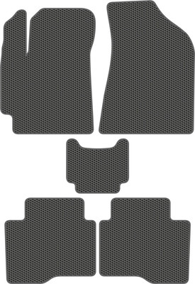 Комплект ковриков для авто Alicosta 2583_1_сер для Changan Alsvin III седан 2018-н.в. (EVA соты, серый) - 