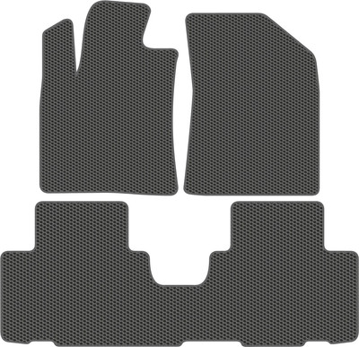 Комплект ковриков для авто Alicosta 2586_1_сер для Changan CS 75 Plus I SUV 2021-н.в. (EVA соты, серый) - 