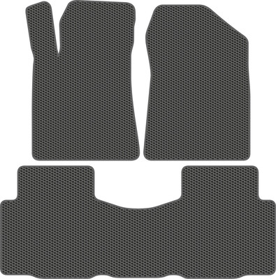 Комплект ковриков для авто Alicosta 2587_1_сер для Changan CS 85 I купе 2018-н.в. (EVA соты, серый) - 
