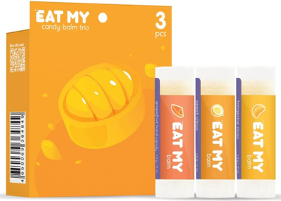 Набор бальзамов для губ Eat My Цитрусовые капли (3шт) - 